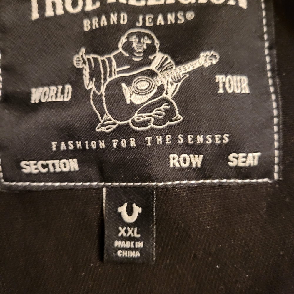 True Religion Black Denim Jacket - Picture 4 of 8